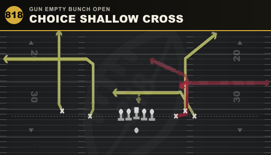 CHOICE SHALLOW CROSS from Gun Empty Bunch Open