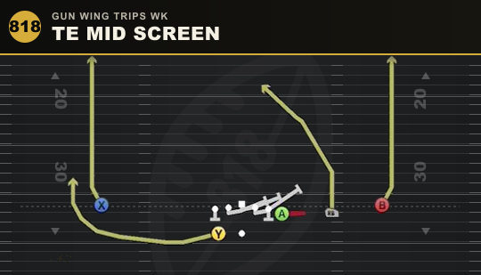 TE MID SCREEN from Gun Wing Trips Wk