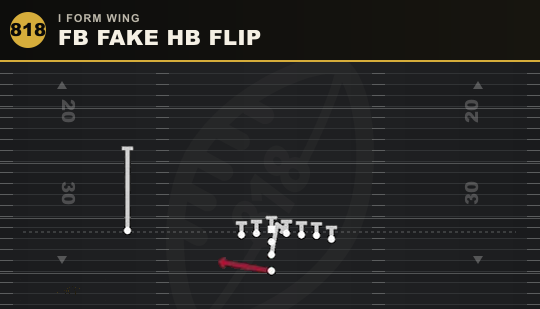 FB FAKE HB FLIP from I Form Wing