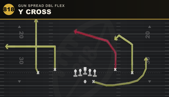 Y CROSS from Gun Spread Dbl Flex