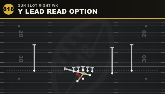 Y LEAD READ OPTION from Gun Slot Right Wk