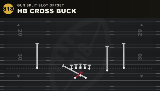 HB CROSS BUCK from Gun Split Slot Offset