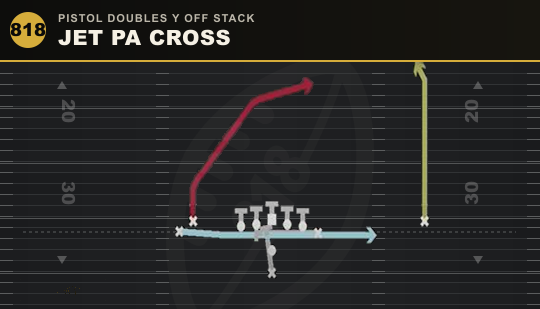 JET PA CROSS from Pistol Doubles Y Off Stack