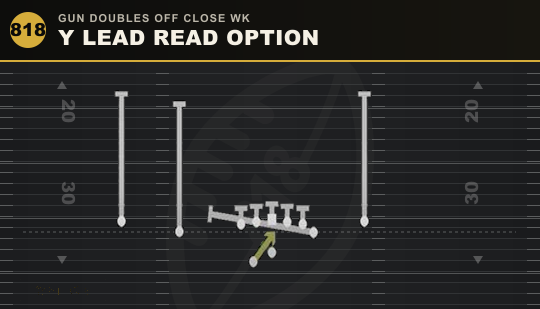 Y LEAD READ OPTION from Gun Doubles Off Close Wk