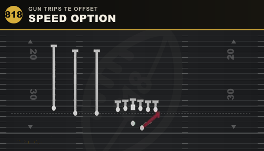 SPEED OPTION from Gun Trips TE Offset
