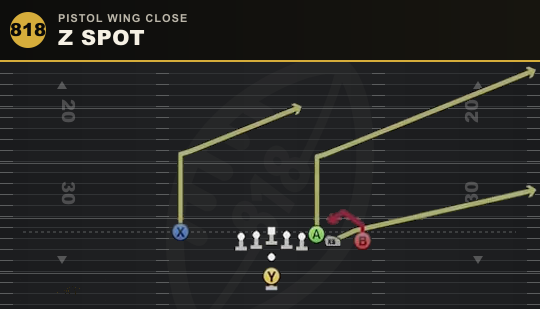Z SPOT from Pistol Wing Close