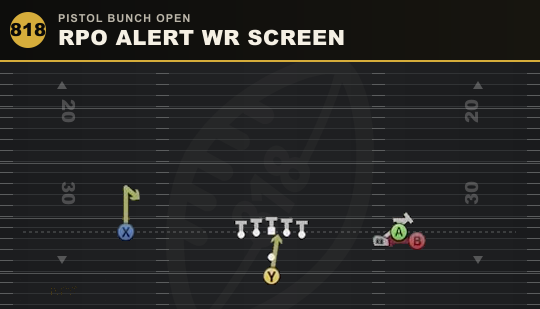 RPO ALERT WR SCREEN from Pistol Bunch Open