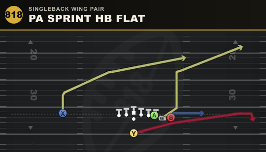 PA SPRINT HB FLAT from Singleback Wing Pair