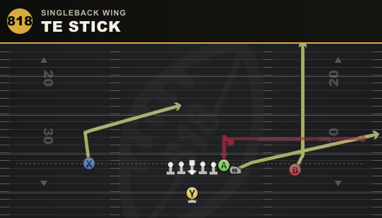TE STICK from Singleback Wing