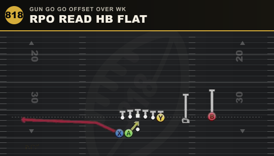 RPO READ HB FLAT from Gun Go Go Offset Over Wk