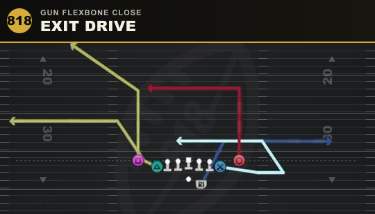 EXIT DRIVE from Gun Flexbone Close