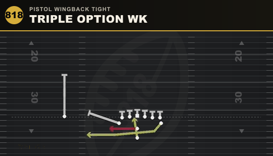 TRIPLE OPTION WK from Pistol Wingback Tight
