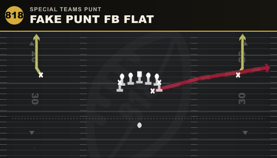 FAKE PUNT FB FLAT from Special Teams Punt