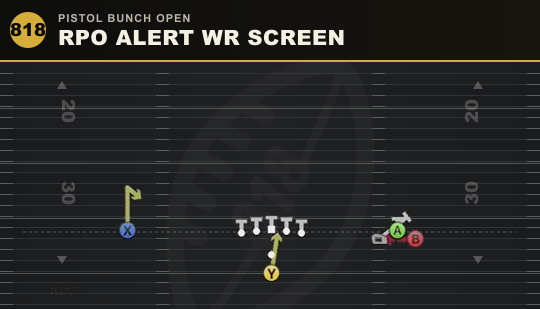 RPO ALERT WR SCREEN from Pistol Bunch Open