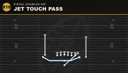 JET TOUCH PASS from Pistol Doubles Hip