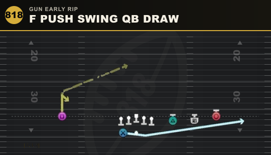 F PUSH SWING QB DRAW from Gun Early Rip