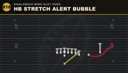 HB STRETCH ALERT BUBBLE from Singleback Wing Slot Over