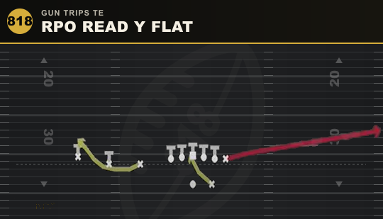 RPO READ Y FLAT from Gun Trips TE