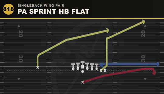PA SPRINT HB FLAT from Singleback Wing Pair