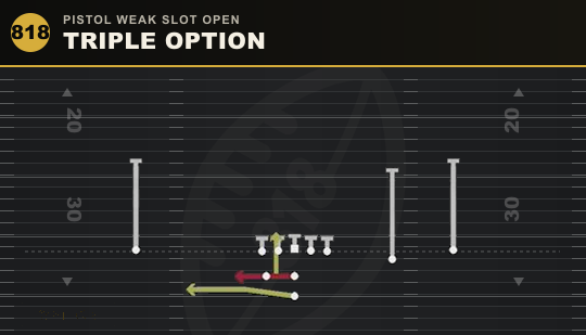 TRIPLE OPTION from Pistol Weak Slot Open