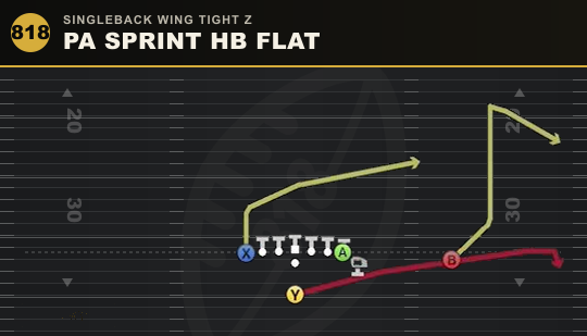 PA SPRINT HB FLAT from Singleback Wing Tight Z