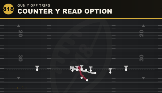 COUNTER Y READ OPTION from Gun Y Off Trips