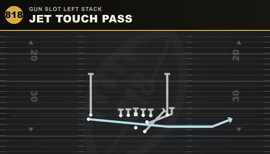 JET TOUCH PASS from Gun Slot Left Stack