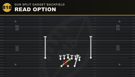 READ OPTION from Gun Split Gadget Backfield