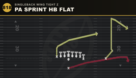 PA SPRINT HB FLAT from Singleback Wing Tight Z