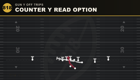 COUNTER Y READ OPTION from Gun Y Off Trips