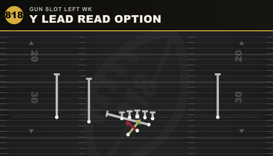 Y LEAD READ OPTION from Gun Slot Left Wk