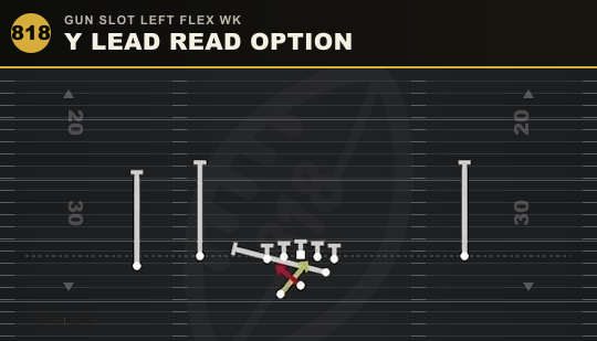 Y LEAD READ OPTION from Gun Slot Left Flex Wk