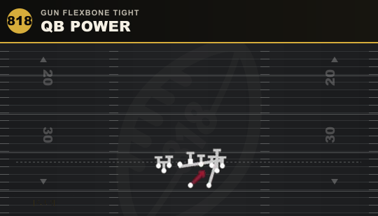 QB POWER from Gun Flexbone Tight