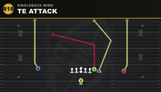 TE ATTACK from Singleback Wing