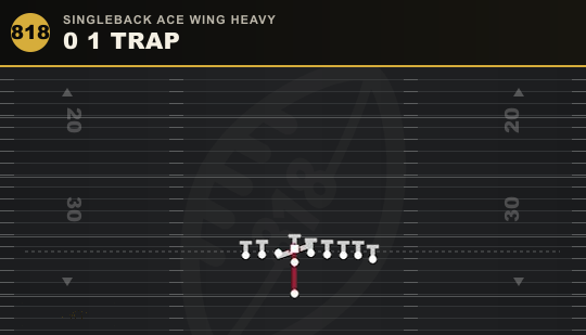 0 1 TRAP from Singleback Ace Wing Heavy
