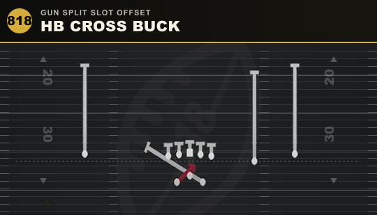 HB CROSS BUCK from Gun Split Slot Offset