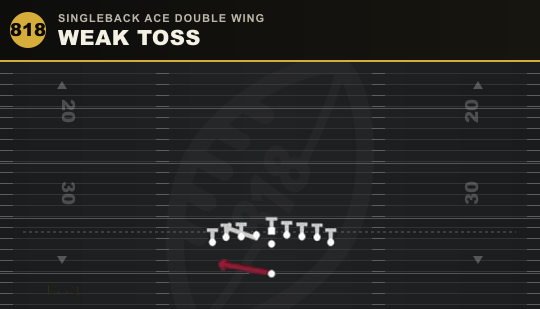 WEAK TOSS from Singleback Ace Double Wing