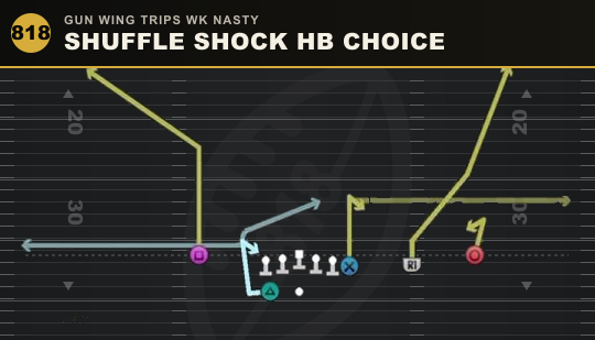 SHUFFLE SHOCK HB CHOICE from Gun Wing Trips Wk Nasty