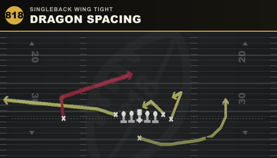 DRAGON SPACING from Singleback Wing Tight