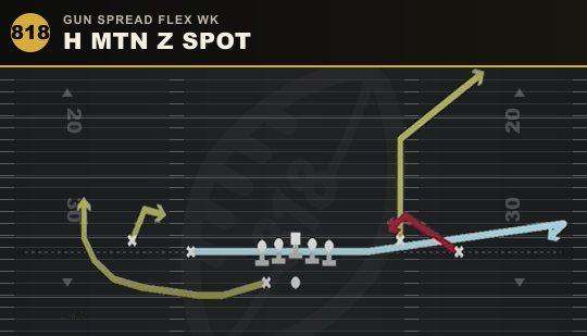 H MTN Z SPOT from Gun Spread Flex Wk