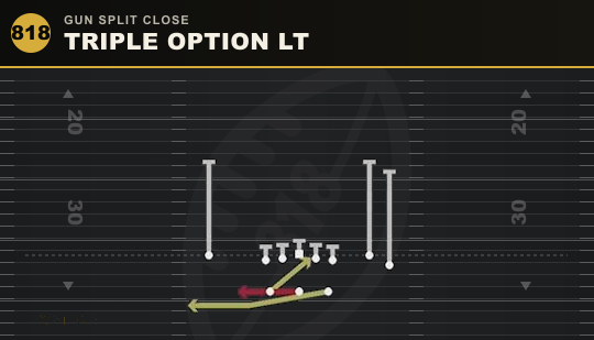 TRIPLE OPTION LT from Gun Split Close