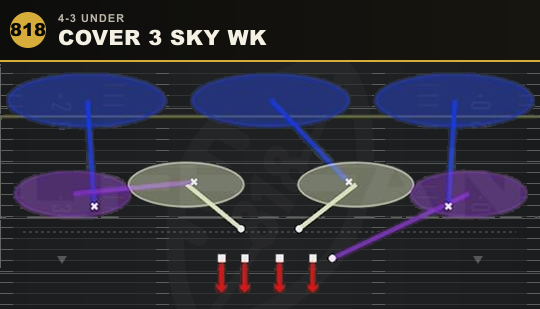 COVER 3 SKY WK from 4-3 Under