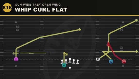 WHIP CURL FLAT from Gun Wide Trey Open Wing