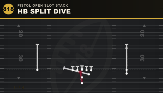 HB SPLIT DIVE from Pistol Open Slot Stack