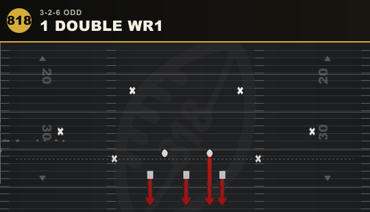 1 DOUBLE WR1 from 3-2-6 Odd