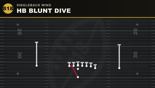 HB BLUNT DIVE from Singleback Wing