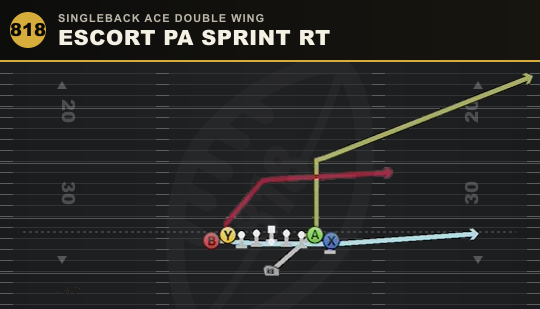 ESCORT PA SPRINT RT from Singleback Ace Double Wing