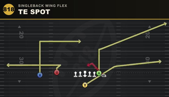 TE SPOT from Singleback Wing Flex