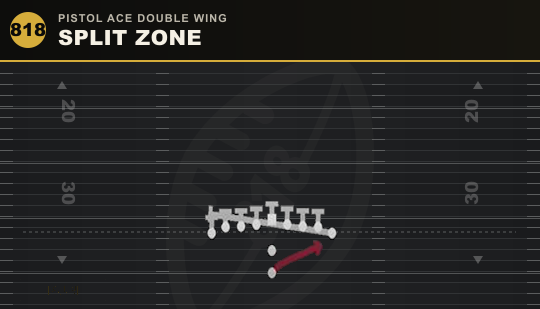 SPLIT ZONE from Pistol Ace Double Wing