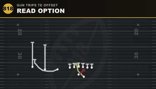 READ OPTION from Gun Trips TE Offset